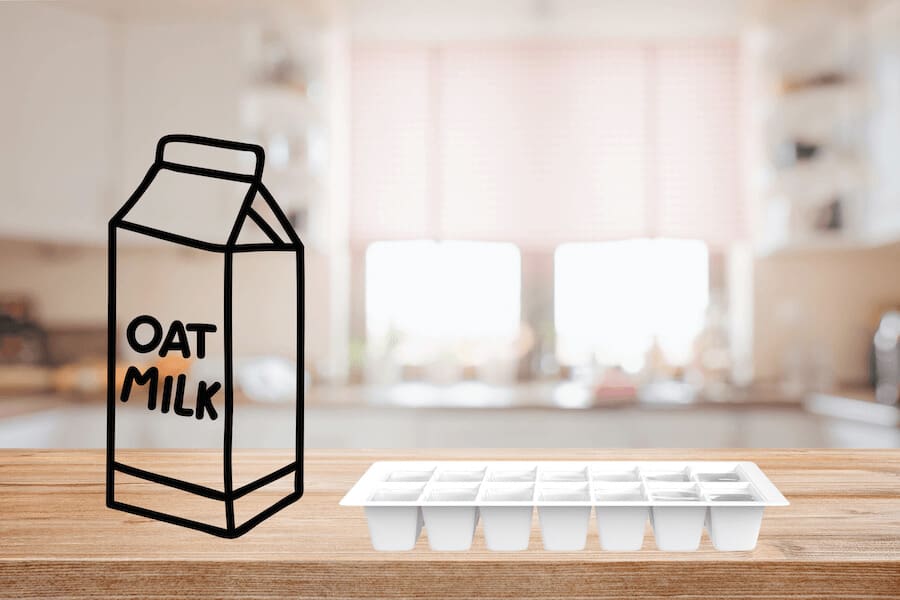 freeze oat milk