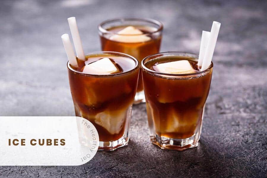 oat milk ice cubes coffee