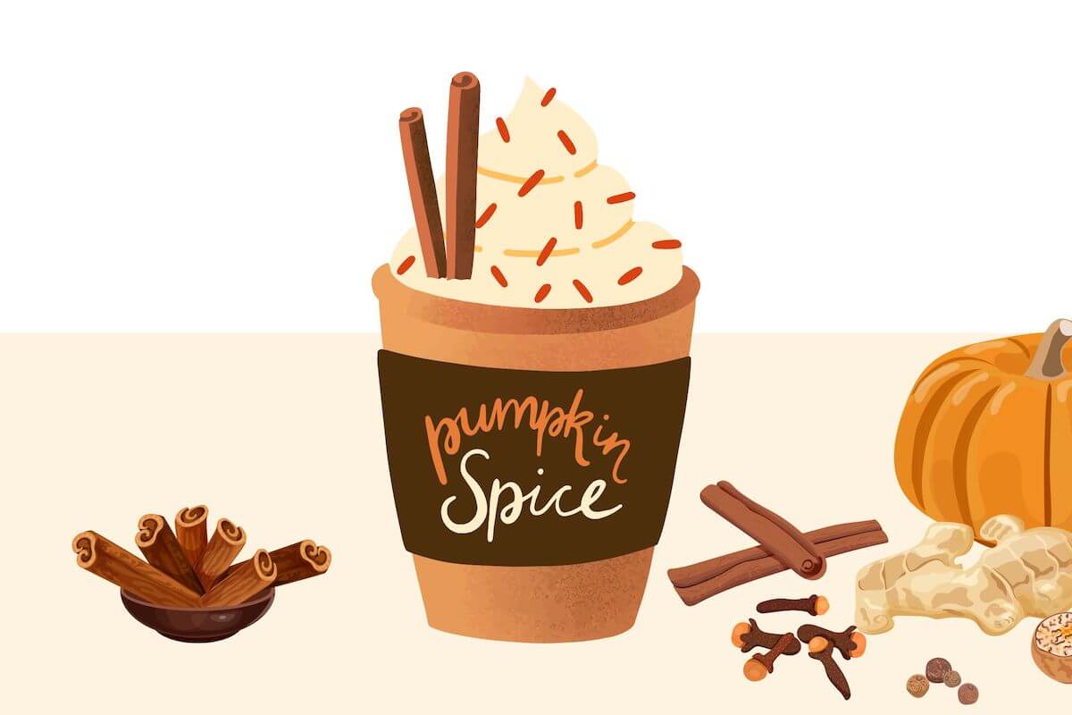 pumpkin spice latte graphic