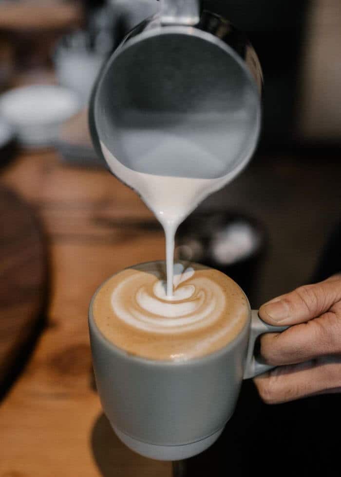 oat milk latte art