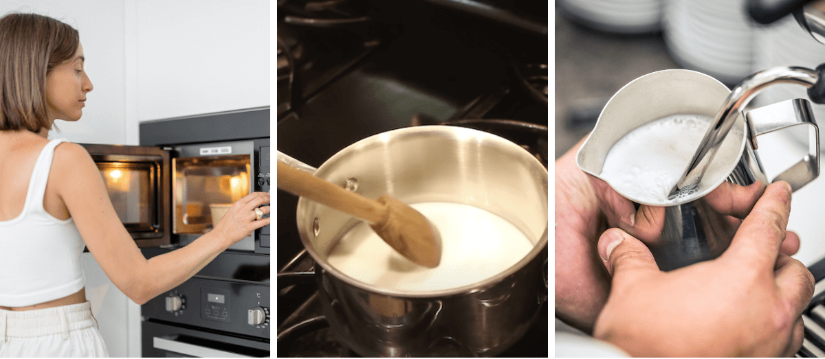 How To Heat Oat Milk (Microwave, Stovetop, & Steamer Instructions)