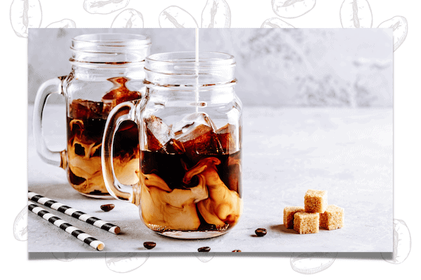 Iced coffee with coconut milk (2)