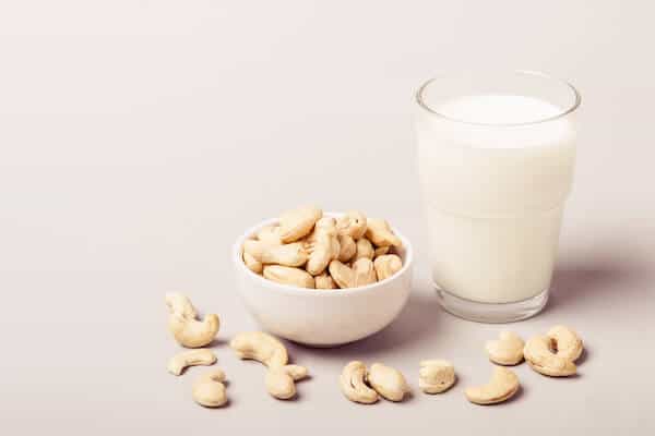 cashew milk and cashews