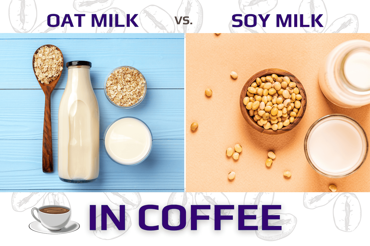 Oat milk vs soy milk in coffee