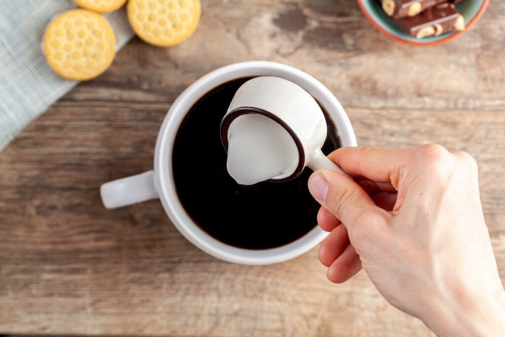 coffee creamer black coffee