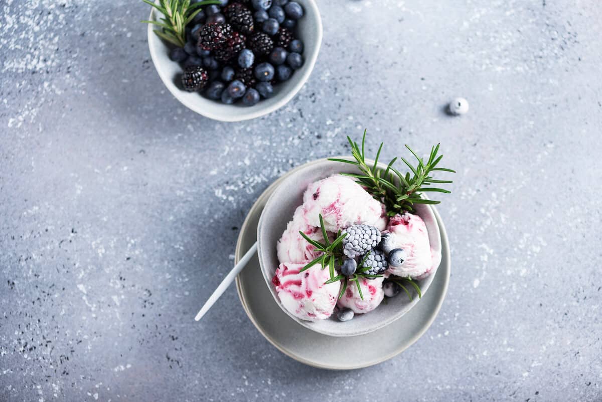 vegan ice cream frozen berries