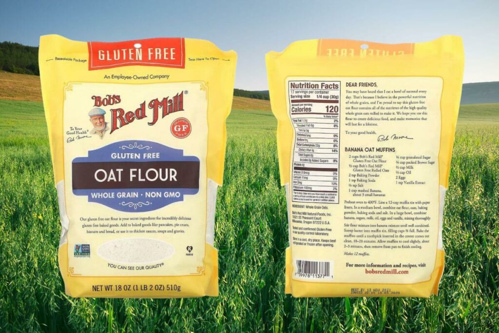 oat flour nutritional label